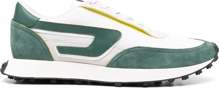 Mesh-Panel Low-Top Sneakers