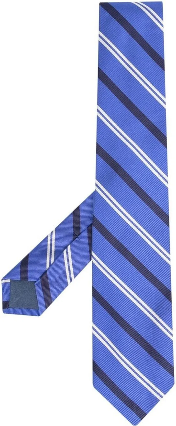 Diagonal Stripe Silk Tie