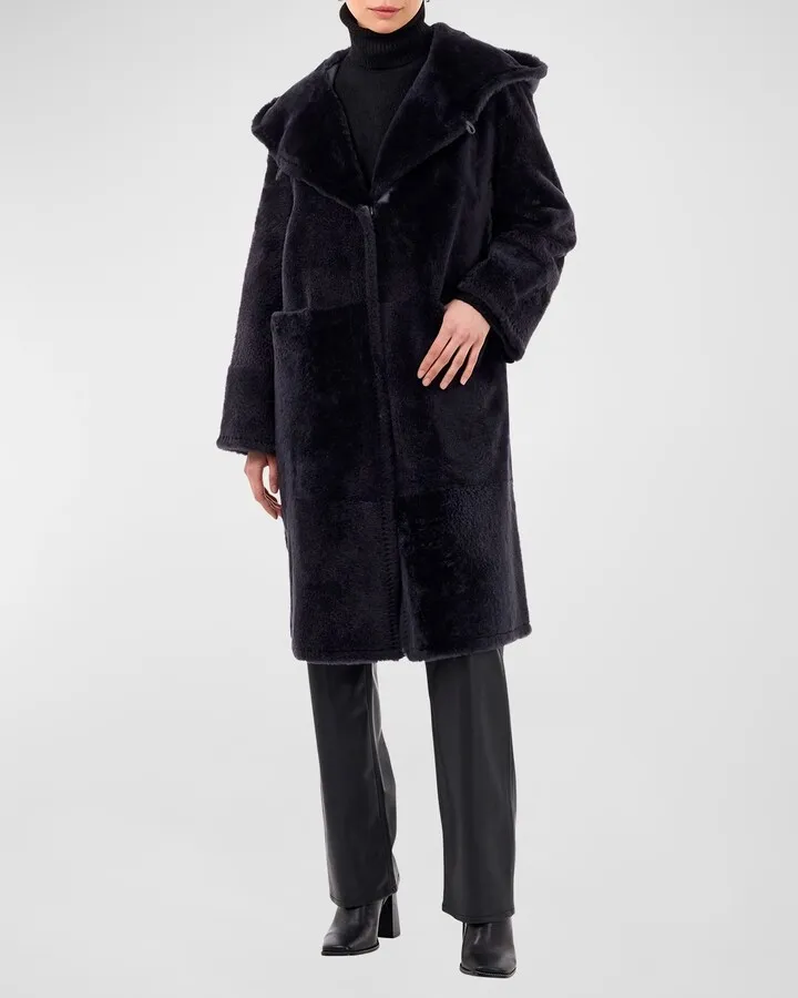 Reversible Lamb Shearling Parka Jacket