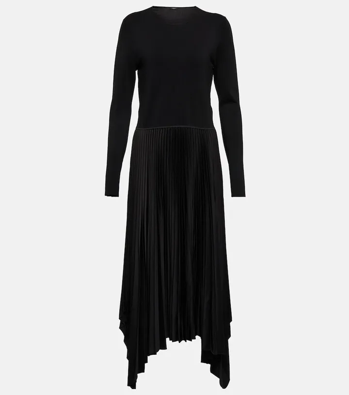 Deron asymmetric midi dress