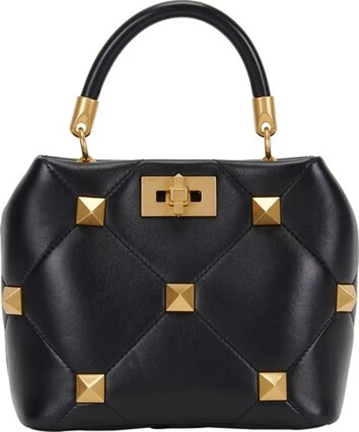 Small Roman Stud The Handle Bag in nappa