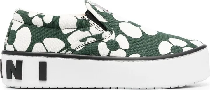 Floral-Print Sneakers