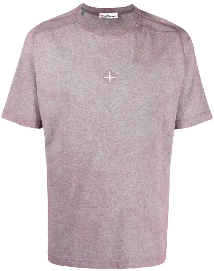 compass logo-embroidered T-shirt