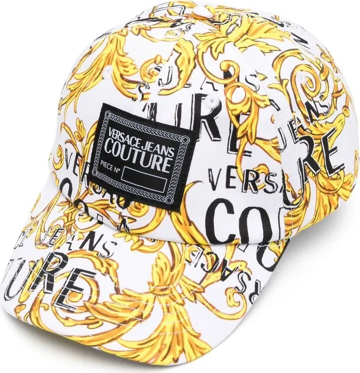 Barroque logo-print cap