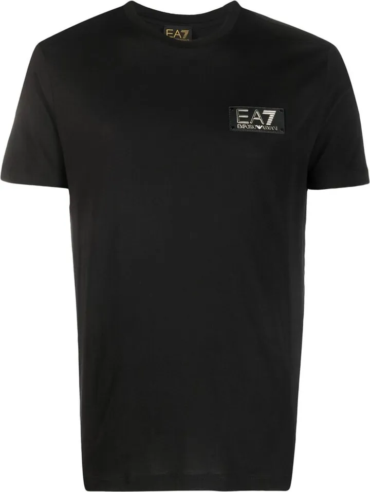 logo-patch cotton T-shirt
