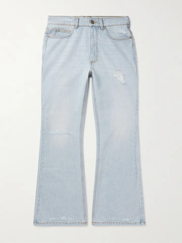 Flared Distressed Jeans