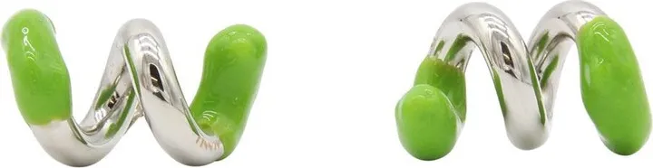 Sunnei Fusillo Logo Engraved Earrings