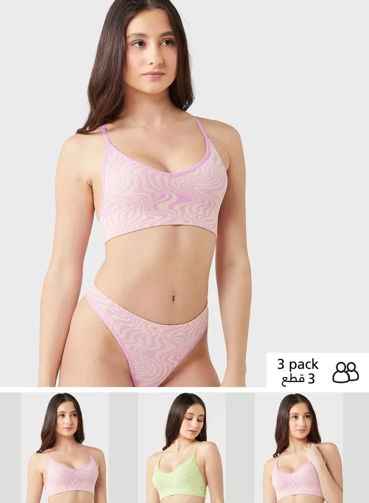 2 Pack Plunge Neck Bra