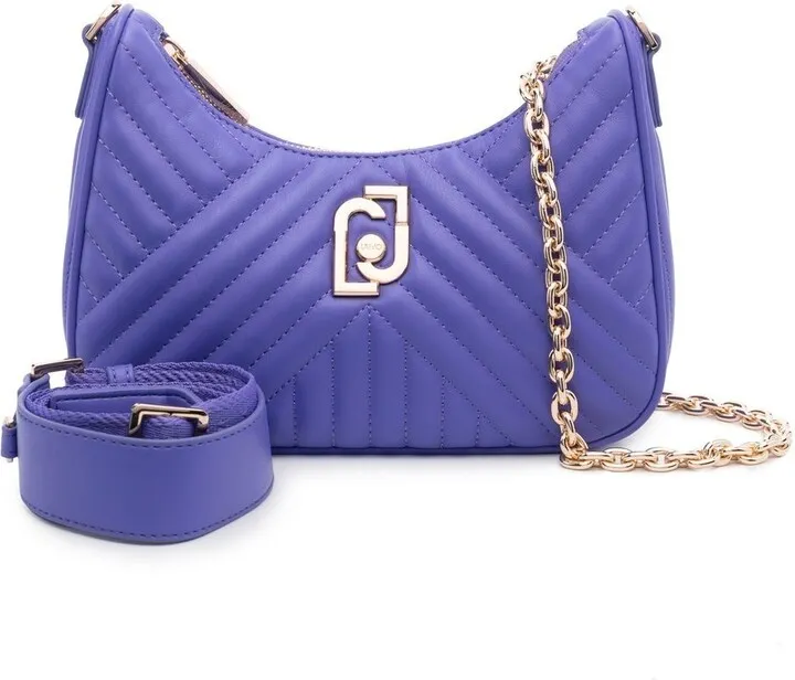 Chevron-Quilted Crossbody Bag