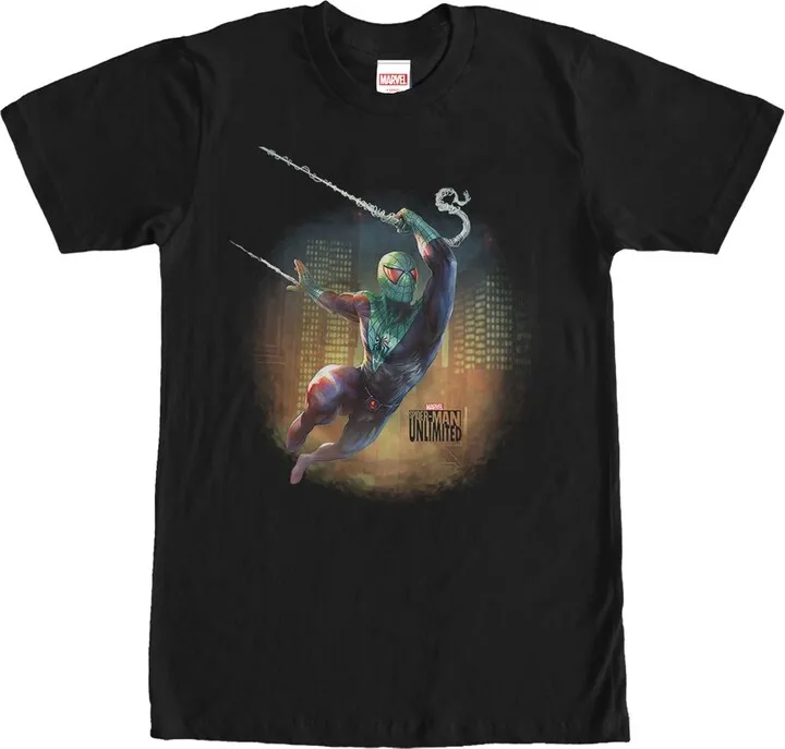 Men's Marvel Spider-Man Unlimited Bullet Points T-Shirt - Black - 2X Large
