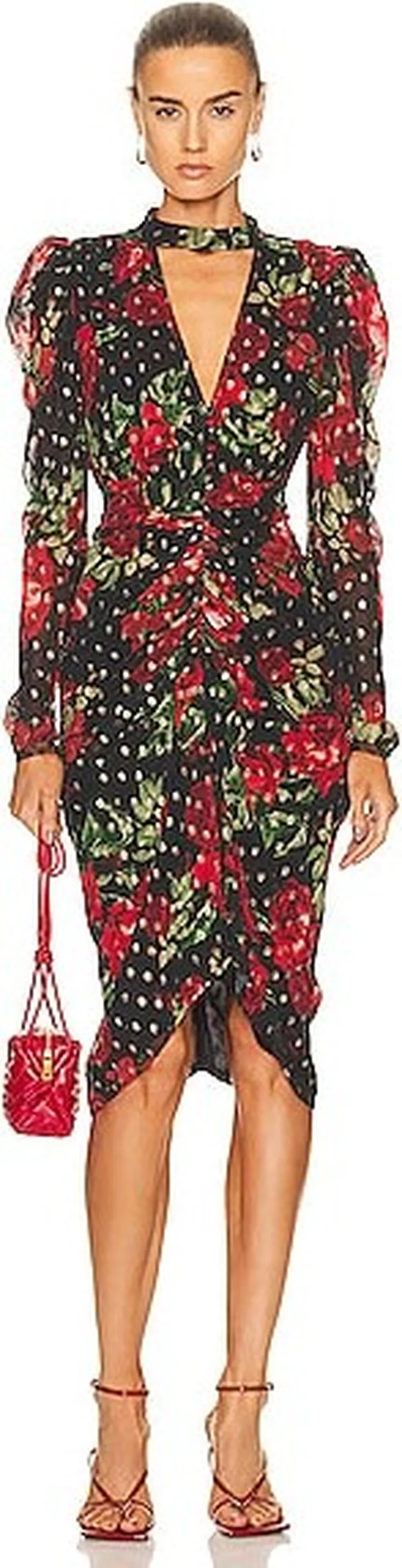 ROCOCO SAND Rosie Midi Dress in Black
