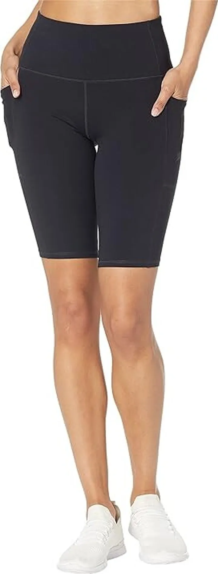 SKECHERS GO WALK High Waisted 10 Bike Shorts (Black) Women's Shorts