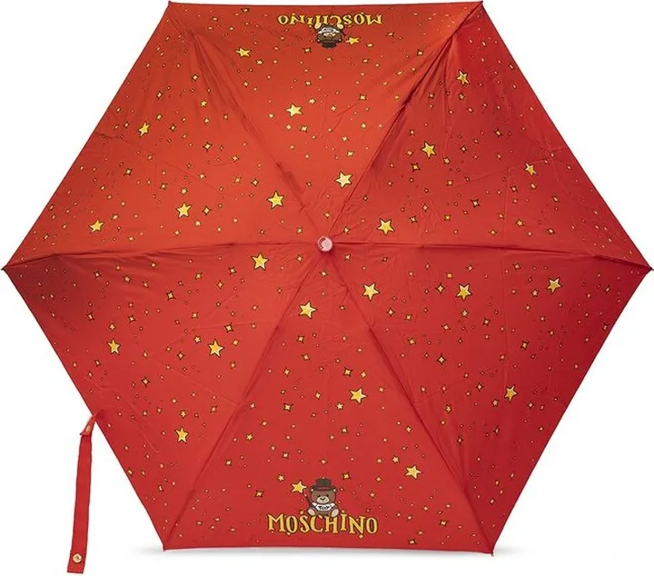 Moschino Logo Printed Compact Umbrella