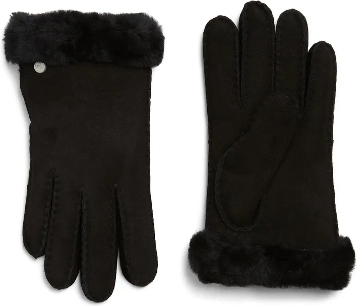 UGG Genuine Dyed Shearling Slim Side Vent Gloves