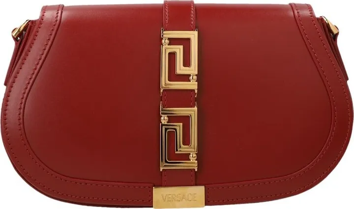 Versace Greca Fold-Over Crossbody Bag