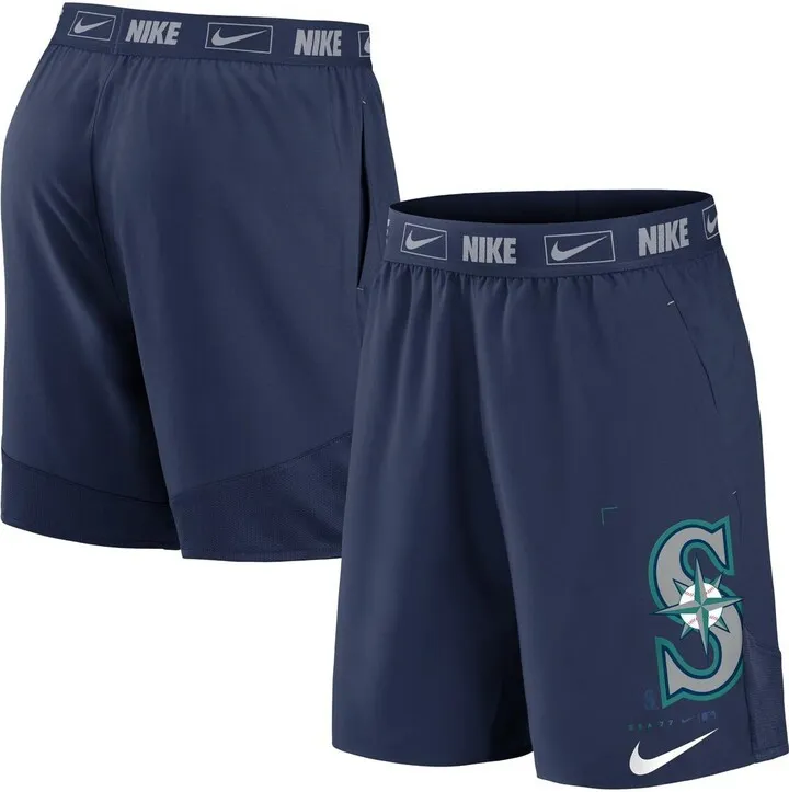 Men's Nike Navy Seattle Mariners Bold Express Performance Shorts
