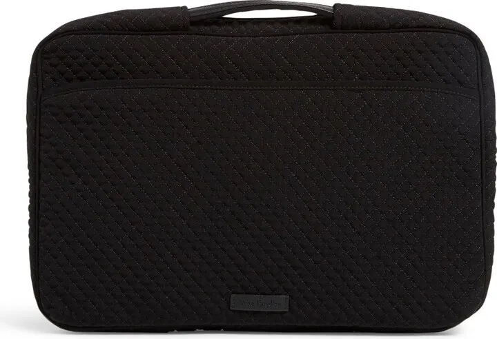 Vera Bradley Women's Microfiber Laptop Organizer Classic Black