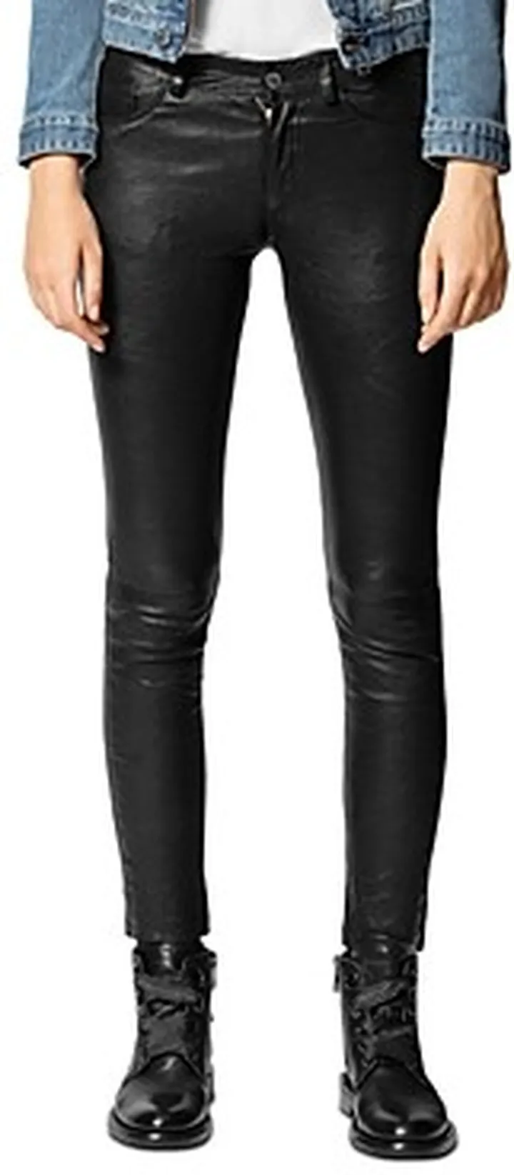 Zadig & Voltaire Phlame Crinkled-Leather Pants
