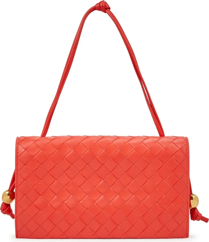 Bottega Veneta Trio Intrecciato Leather Shoulder Bag