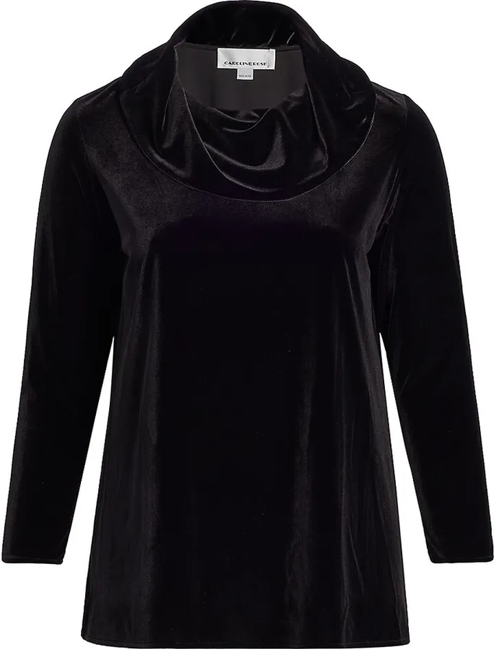 Stretch Velvet Cowl Tunic
