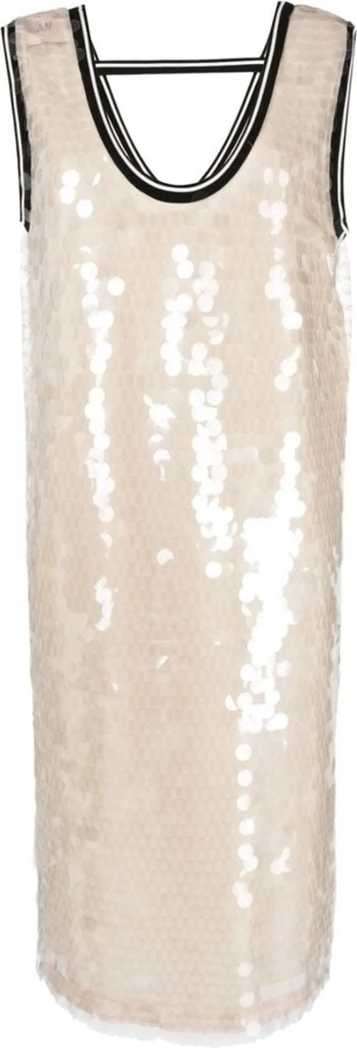 Sequinned Sleeveless Midi Dress