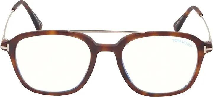 Tom Ford FT 5610-B 056 Unisex Square Eyeglasses Havana 51mm
