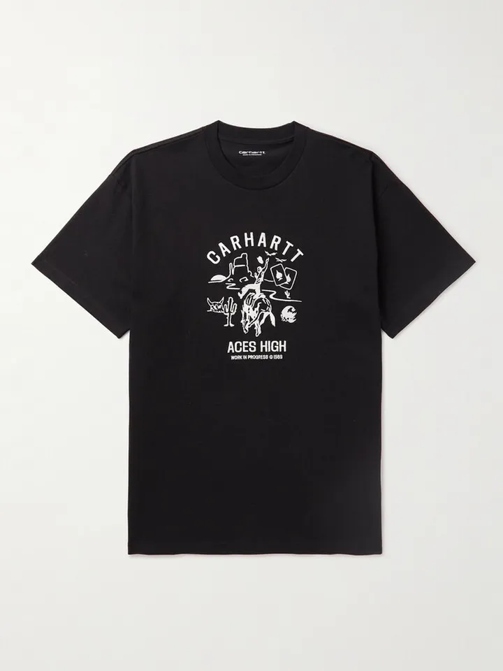 Souvenir Valley Embroidered Organic Cotton-Jersey T-Shirt
