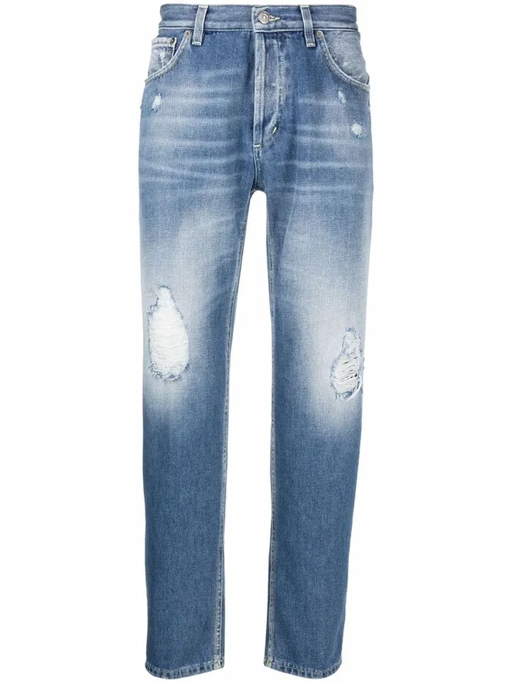 Distressed Denim Jeans