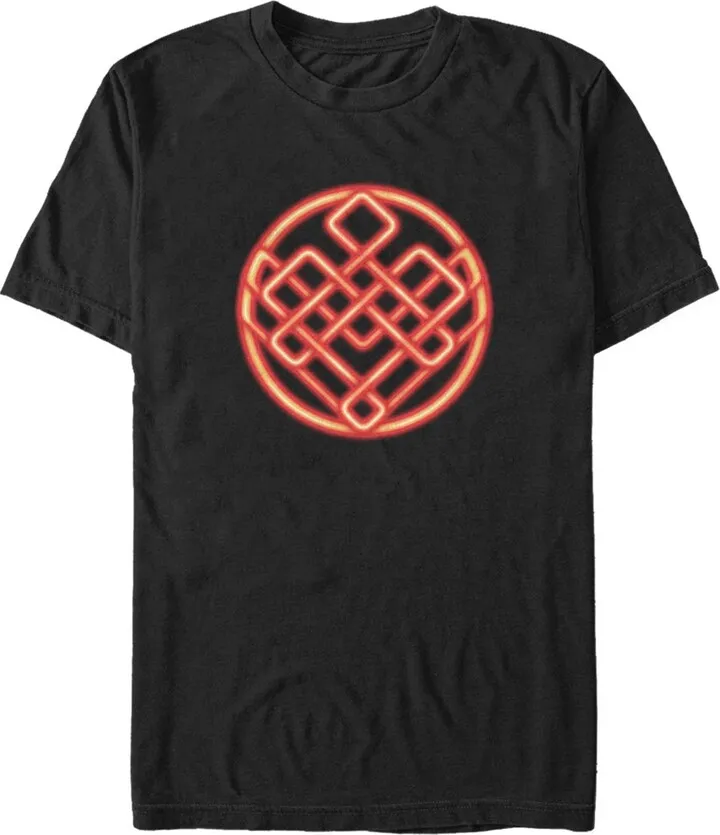 Men's Shang-Chi and the Legend of the Ten Rings Neon Symbol T-Shirt - Black - Large