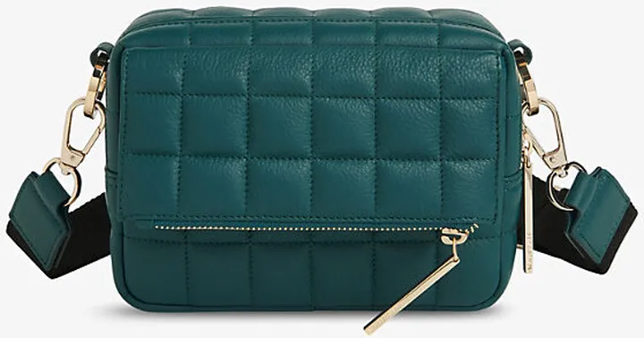 Womens Green Bibi Quilted-leather Crossbody bag
