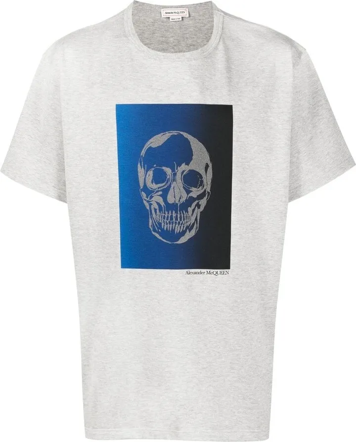 skull-print cotton T-shirt