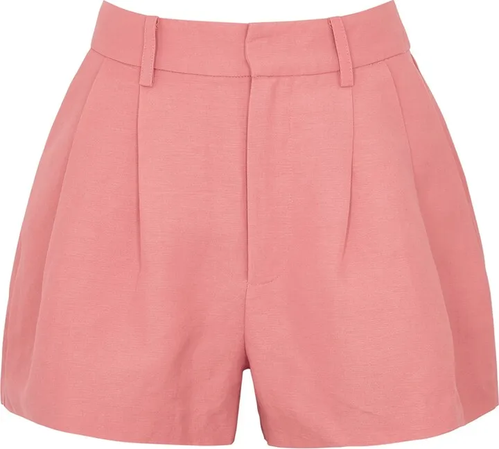 Paige Andie Linen-blend Shorts