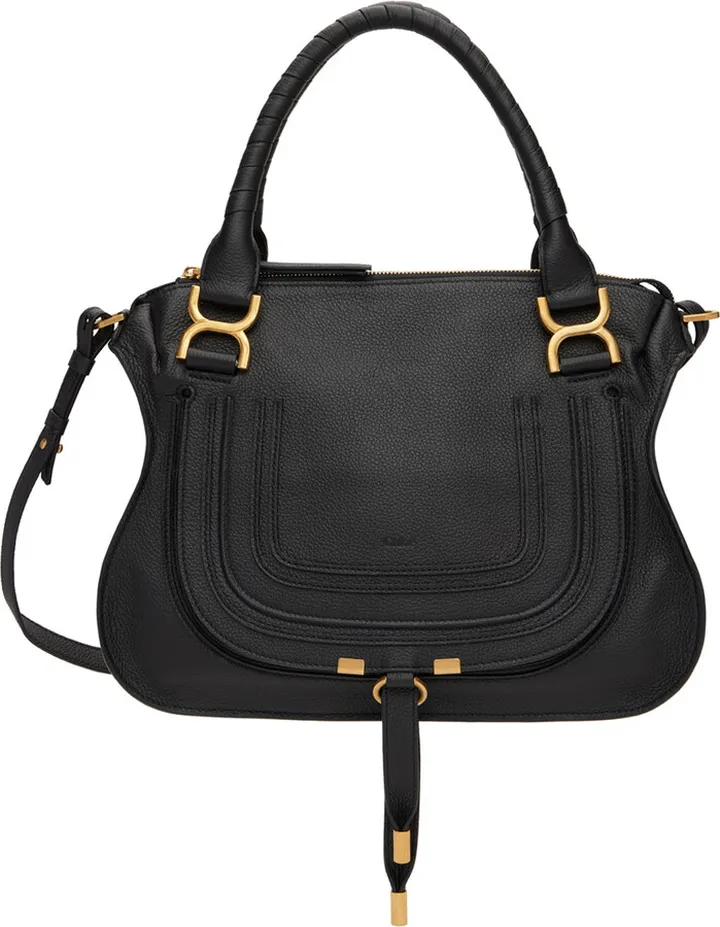 Chloé Black Medium Marcie Saddle Bag