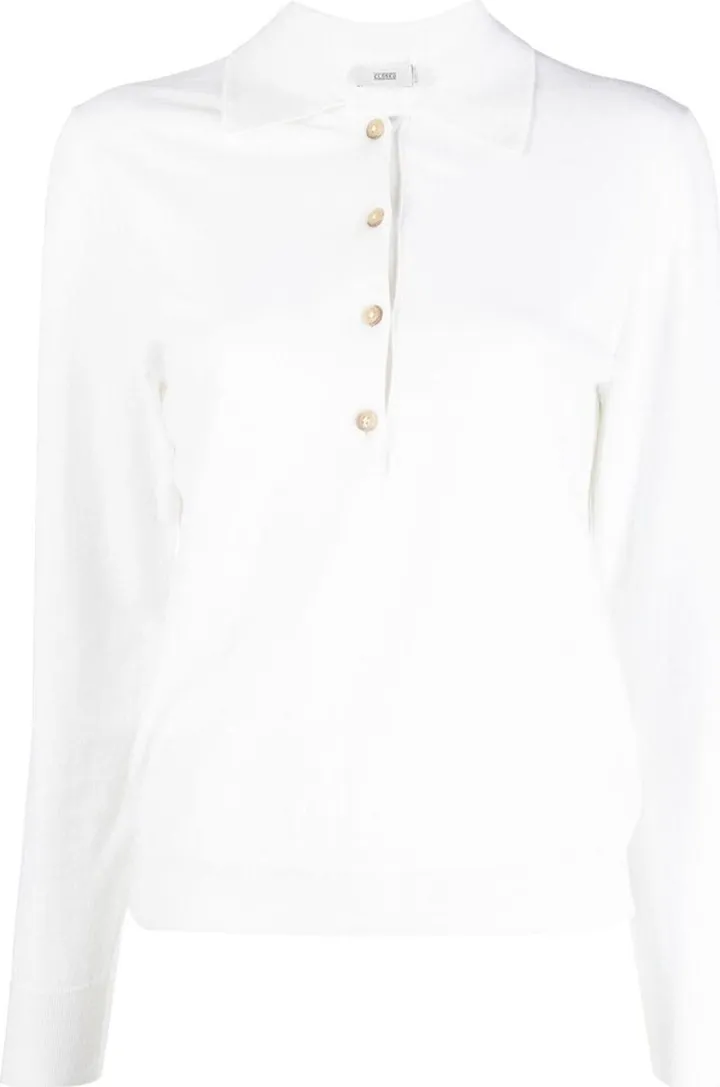 Long-Sleeved Polo Top