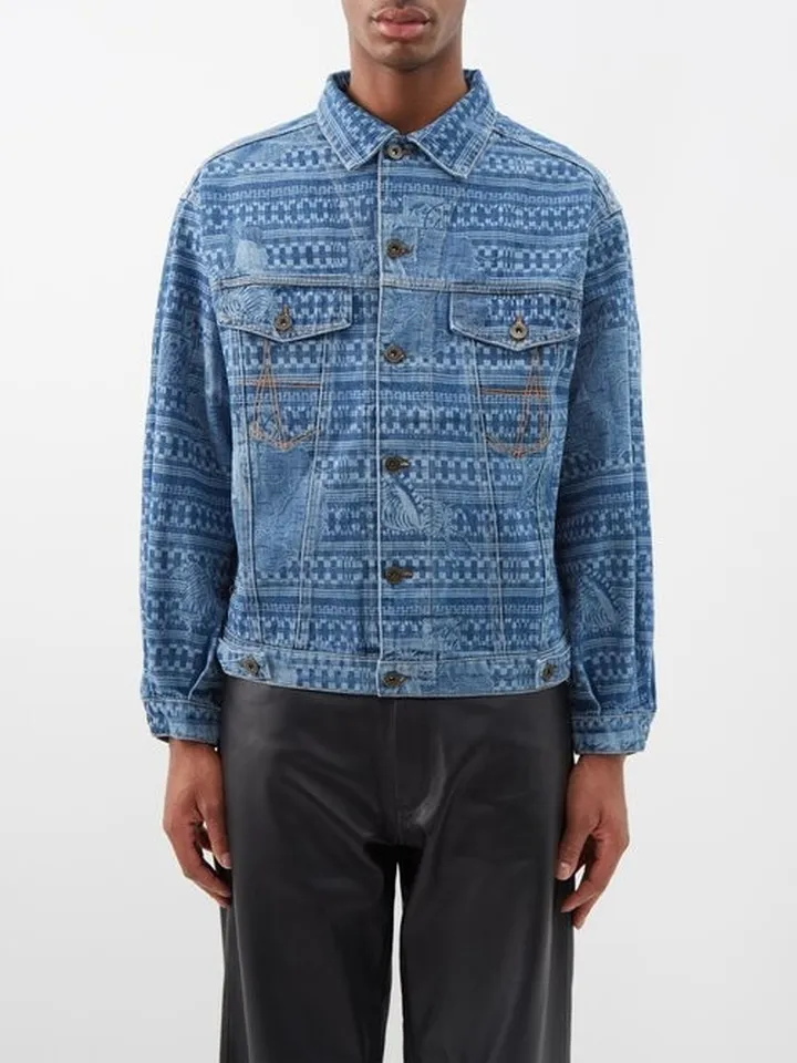 Kampala Laser-etched Denim Jacket