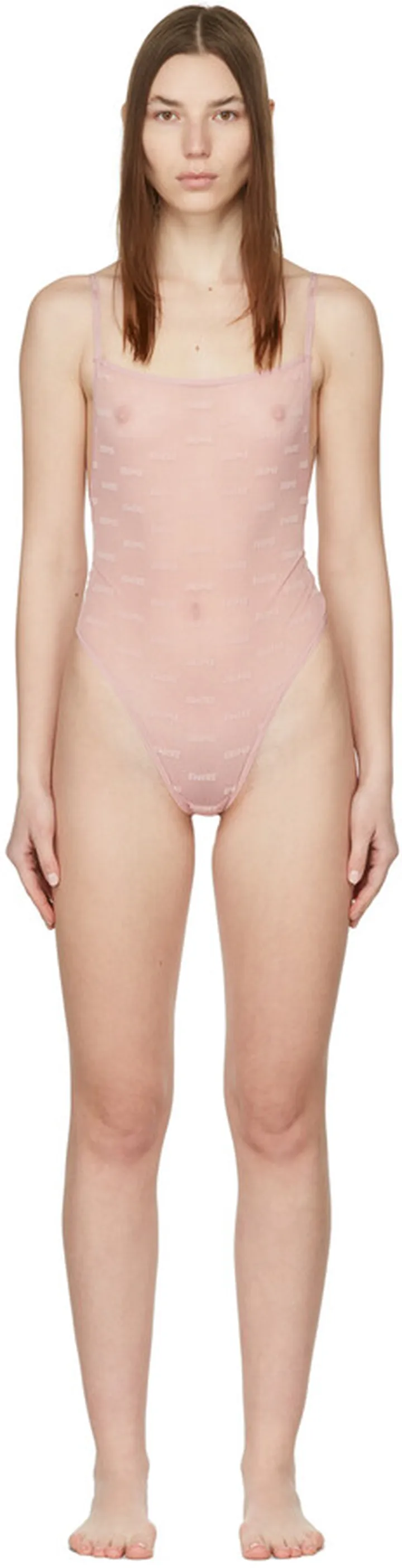 SKIMS Pink After Hours Bodysuit