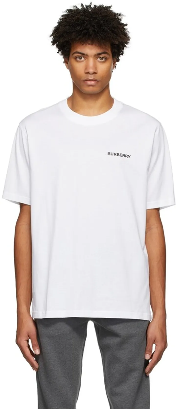 Burberry White Logo T-Shirt