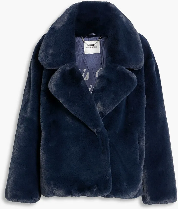Faux fur coat