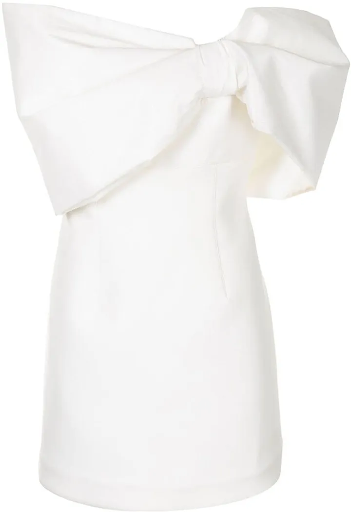 Bow-Detailed Mini Dress