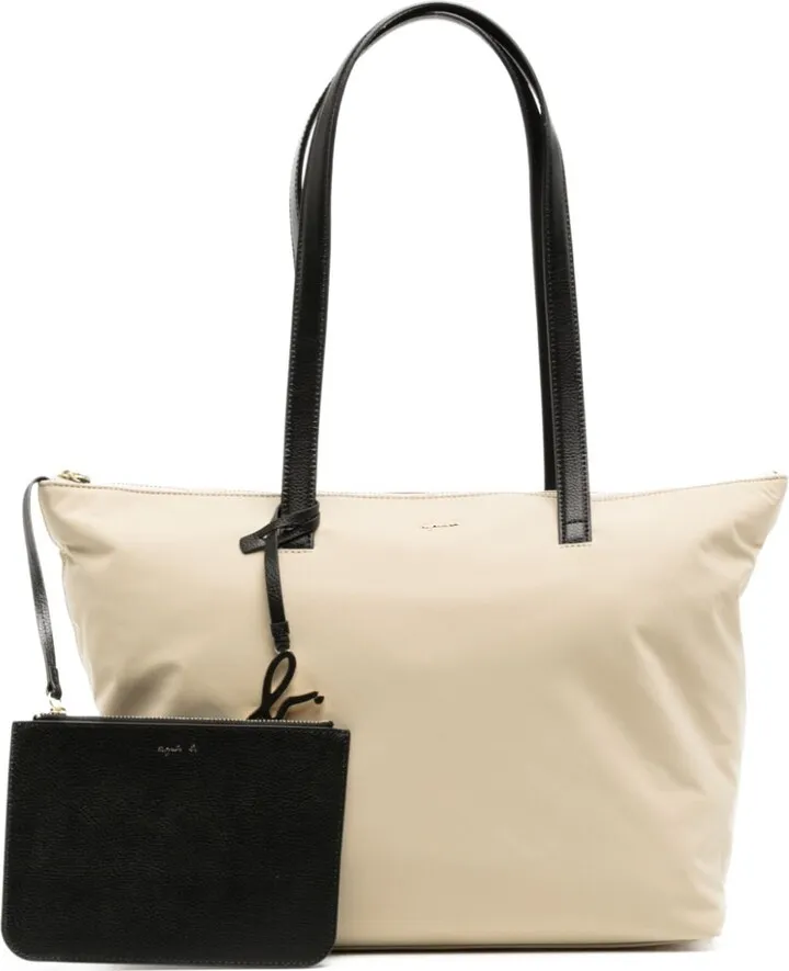 Logo-Charm Tote Bag