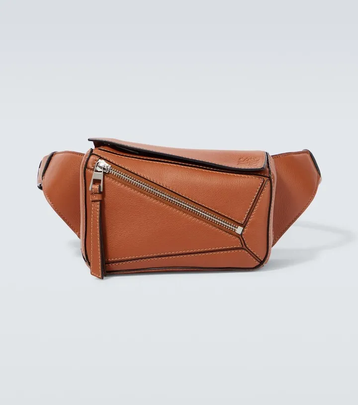 Puzzle Mini leather belt bag