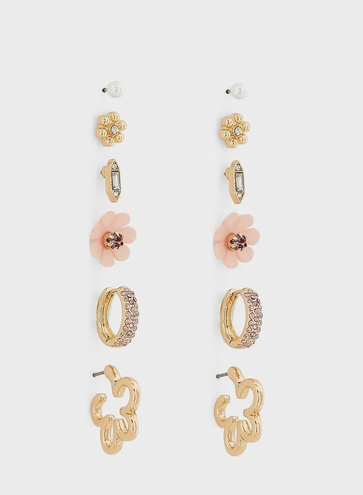6 Pair Mix Earring Set
