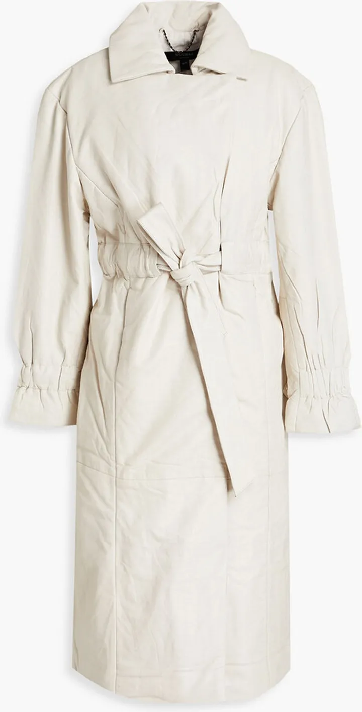 Leather coat