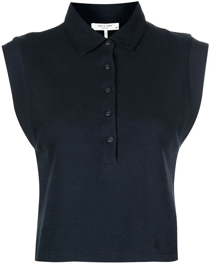 McKenna sleeveless polo top