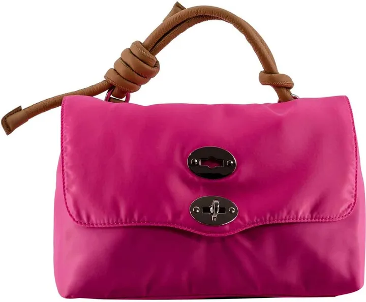 Grained Leather Shoulder Bag
