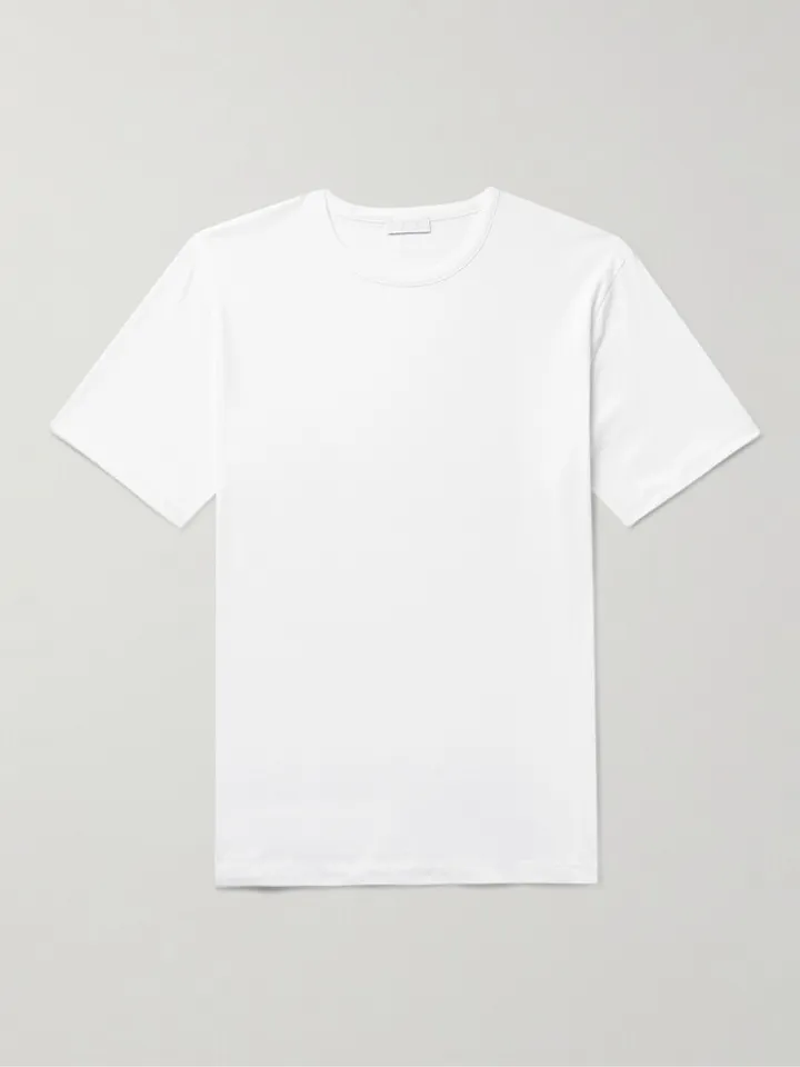 Sea Island Cotton-Jersey T-Shirt