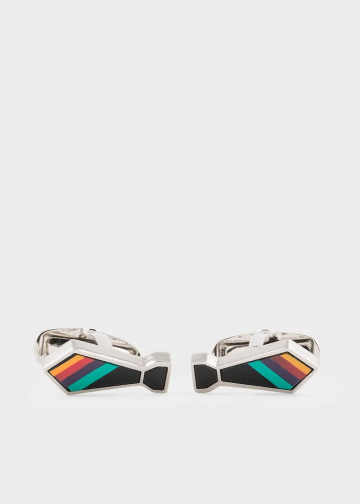 'Artist Stripe' Tie Cufflinks