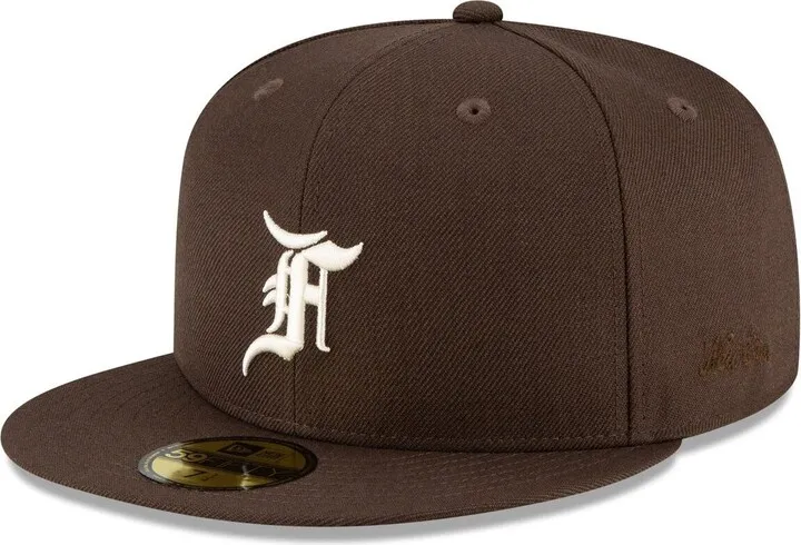 Men's New Era x Fear of God Brown Essentials 59FIFTY Fitted Hat