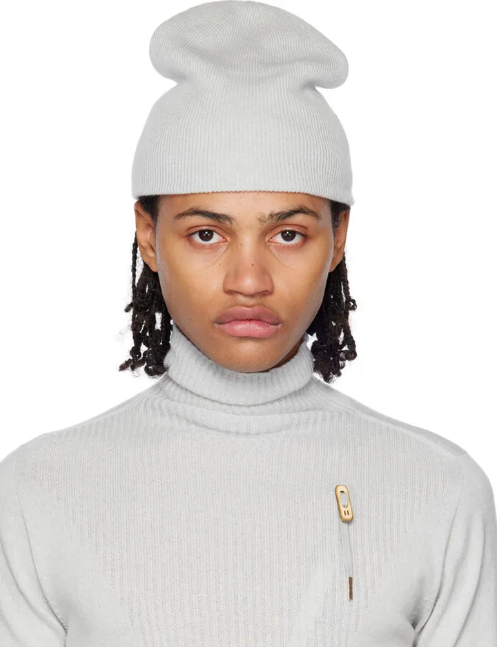 Boris Bidjan Saberi Gray Seamless Beanie