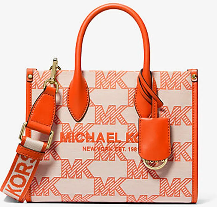 Mirella Small Logo Jacquard Crossbody Bag